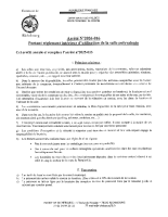 016-arr Portant règlement intérieur d’utilisation de la salle polyvalente